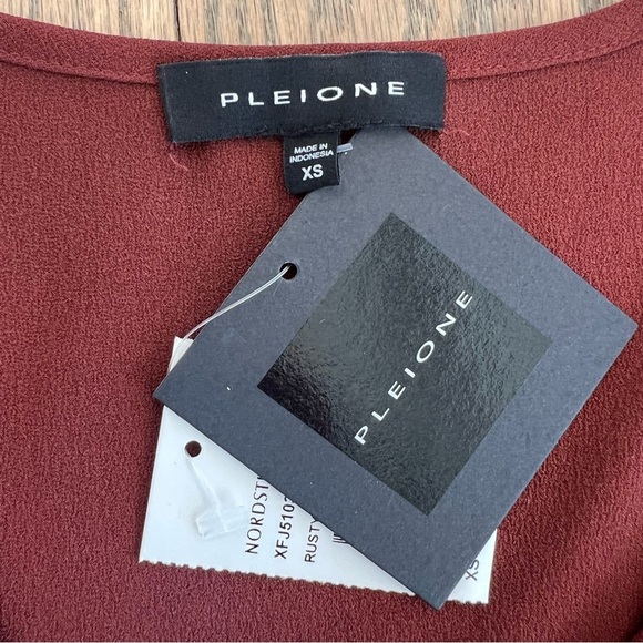 NWT Pleione Women’s Rusty Red Lined Blouse Tank Size X-Small - Picture 9 of 11